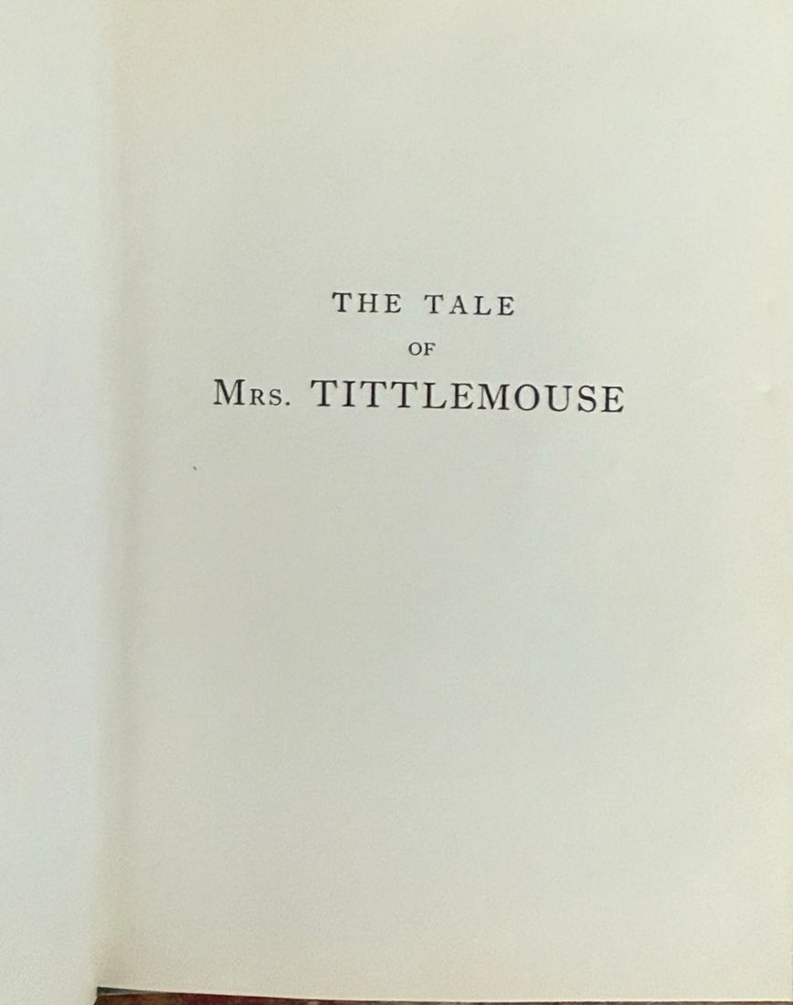 The Tale of Mrs. Tittlemouse BEATRIX POTTER HC/DJ 1938 2nd Printing Very Good! - 5