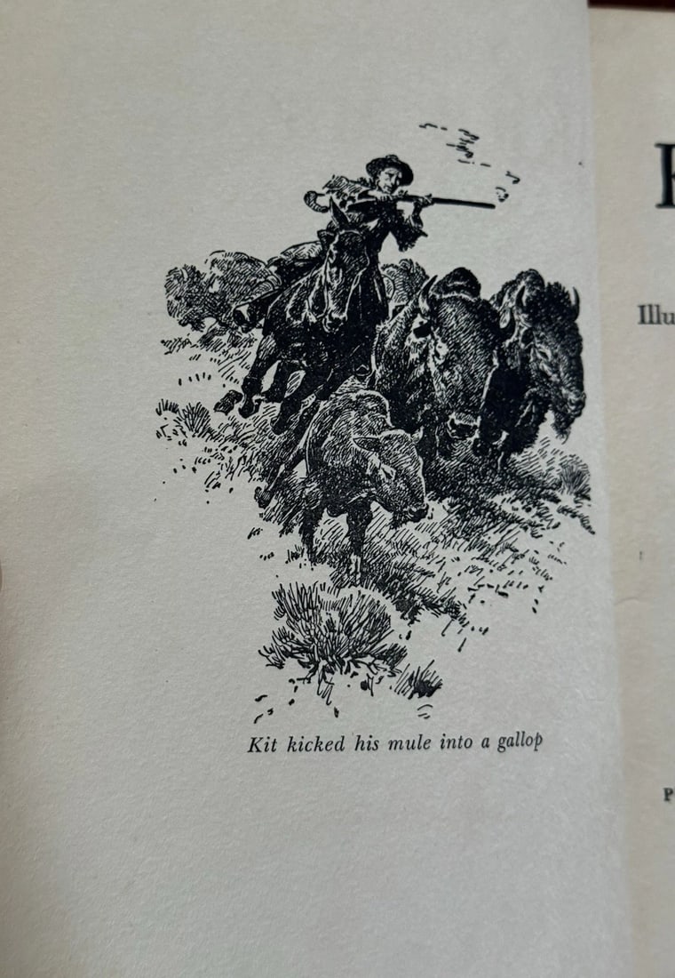 THE STORY OF KIT CARSON Edmund Collier 1953 First Edition/Print HC Grosset VGood - 8
