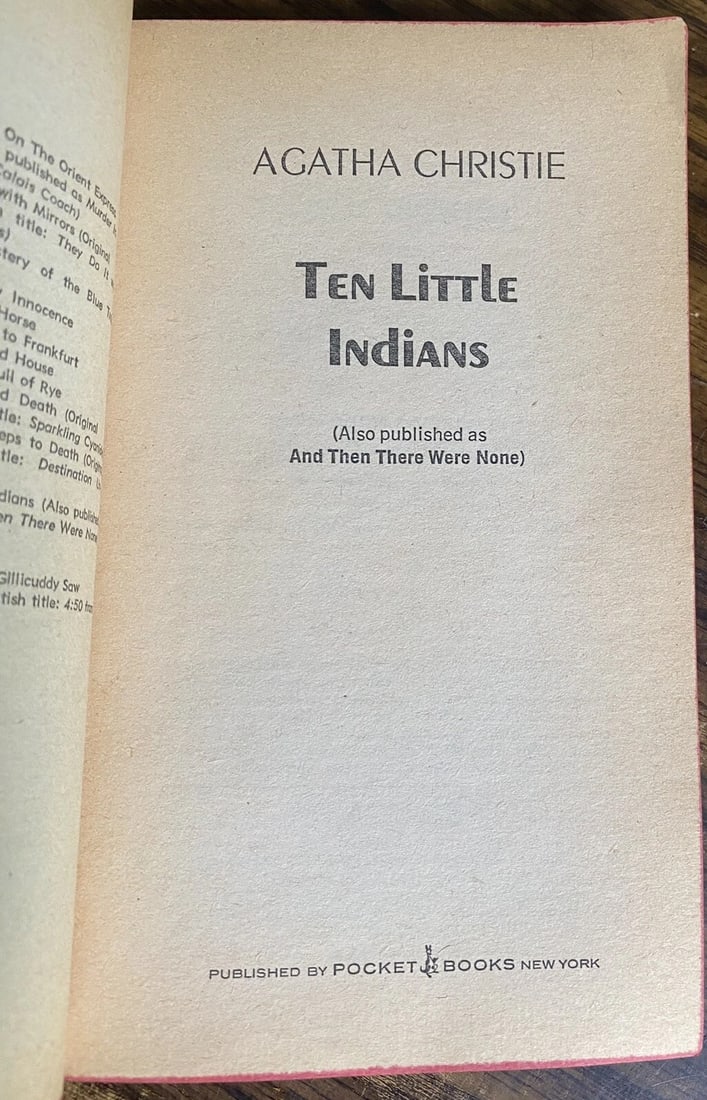 Agatha Christie Ten Little Indias Vintage Paperback 1975 Movie Tie-In - 5