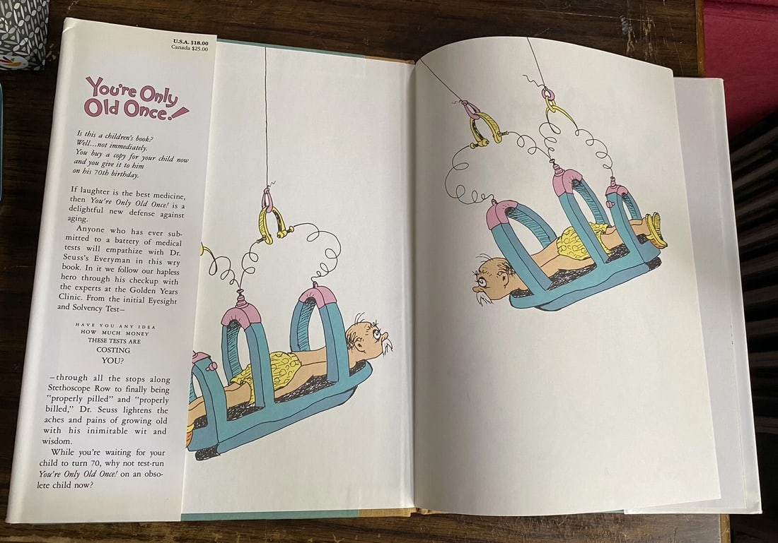 You're Only Old Once by Dr. Seuss Book 1986 1st Edition 5th Printing HB DJ - 7