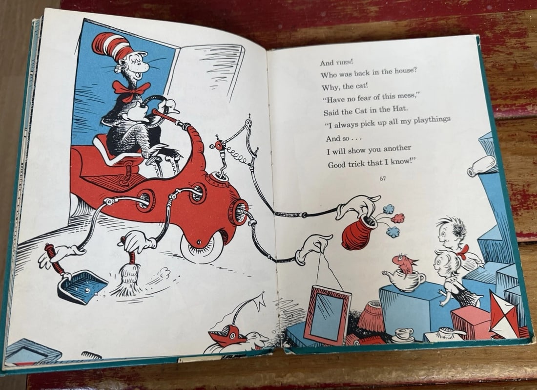 The Cat In The Hat By Dr. Seuss, 1st Print BC In 1957 - 14
