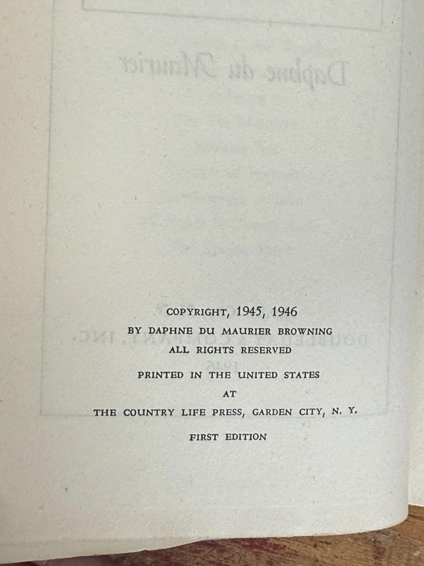 Daphne du Maurier The Years Between First US Edition in DJ Doubleday 1946 VGood - 3