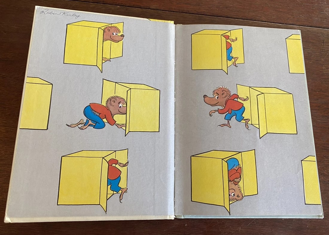 1968 Vtg Inside Outside Upside Down, Stan & Jan Berenstain Book Club 1st LM VG - 7