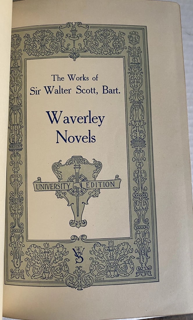 Works Of Sir Walter Scott Waverley Novels Vol XII Fair Maid Of Perth HC 1800’s - 3