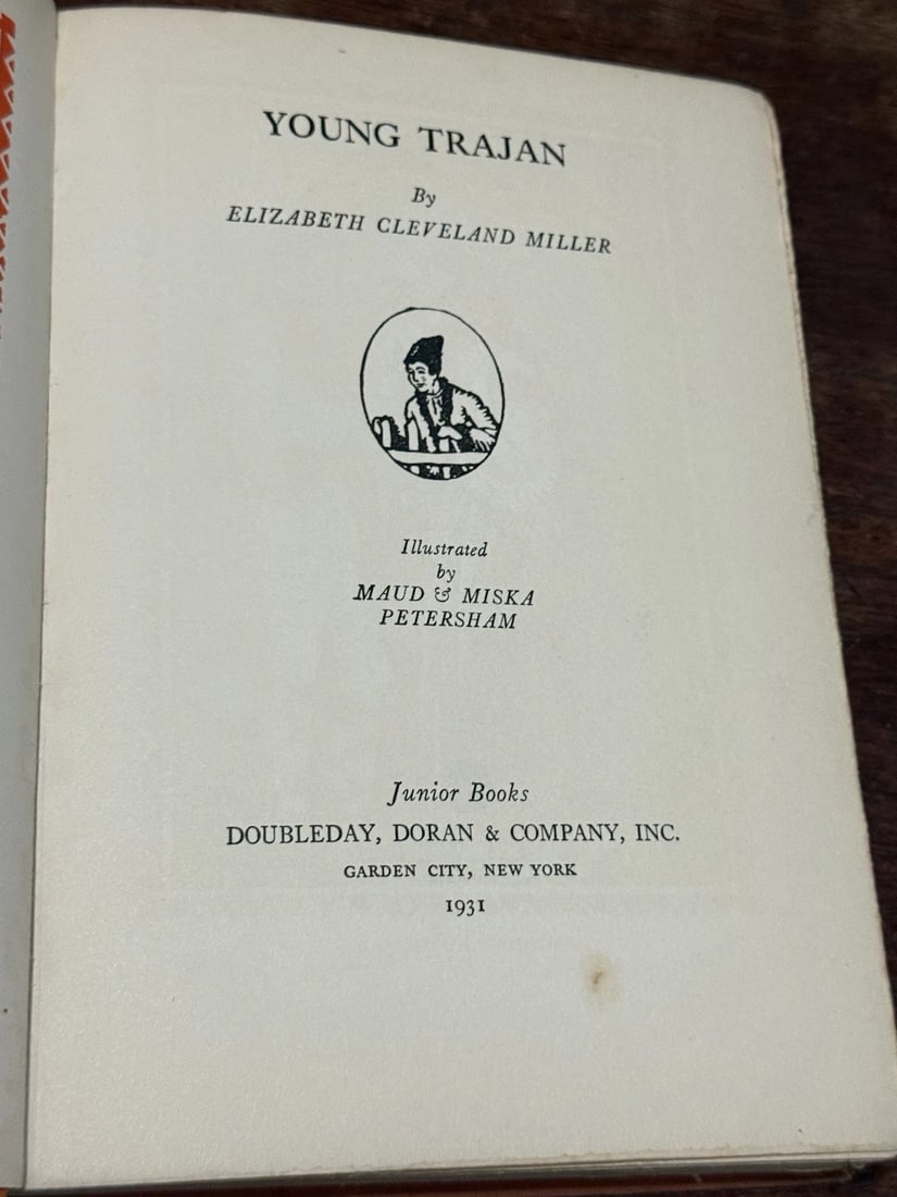 Miller, Elizabeth Cleveland YOUNG TRAJAN 1st Edition Stated HC - 3