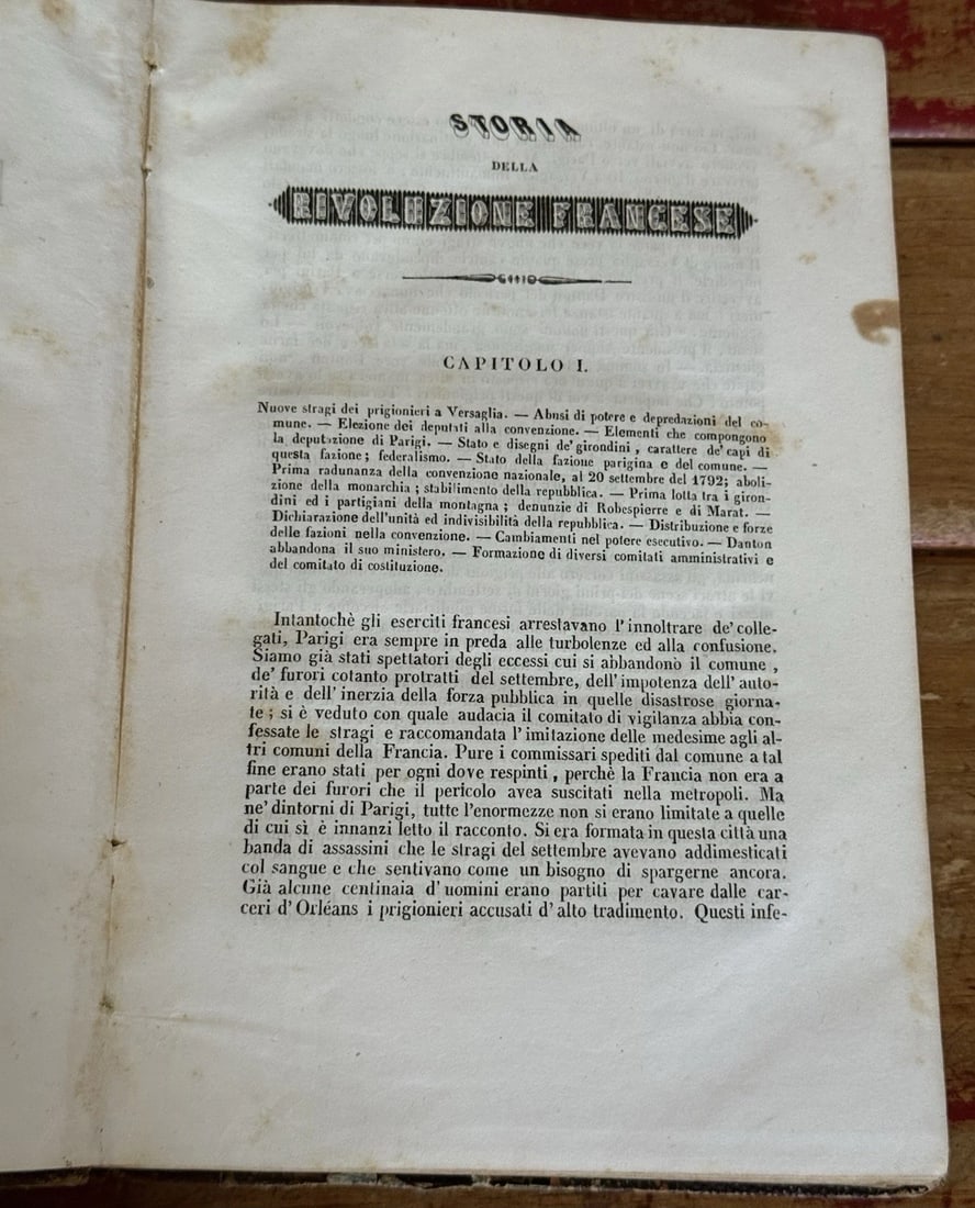 Thiers, L. Adolfo Rivoluzione Francese 1842 1st Italian Ed. Vol. 2 Illustrated - 5