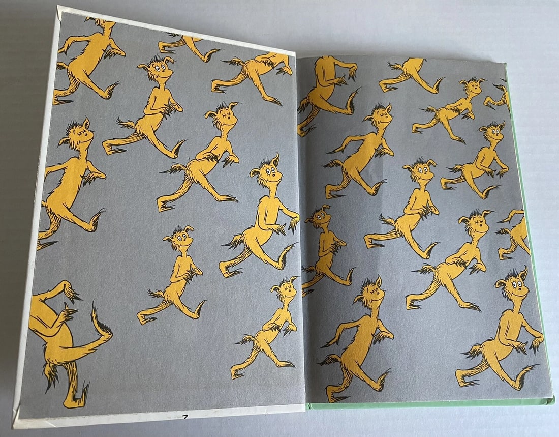 The Foot Book 1968 Dr. Seuss Grolier Book Club Edition Print U 123 Very Good - 7