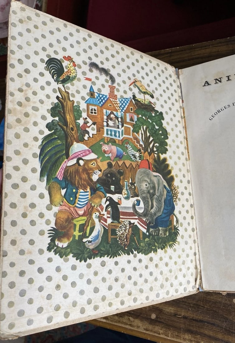 1944 ANIMAL STORIES BY GEORGES DUPLAIX 1st Ed/5th Simon & Schuster Vintage - 7