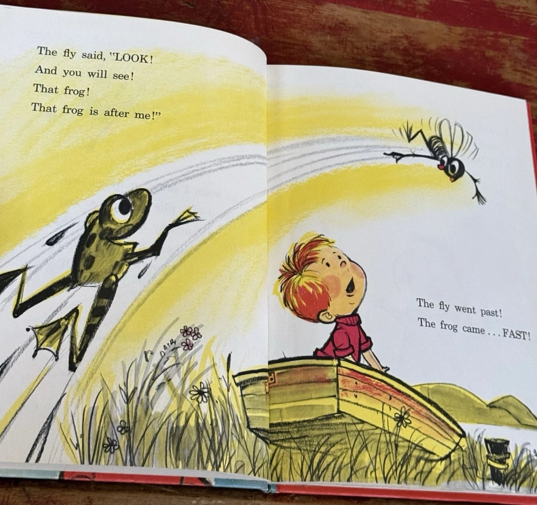 Dr. Seuss A Fly Went By 1958 Beginner Book BC Ed.Mike McClintock 1st Ed/Printing - 12