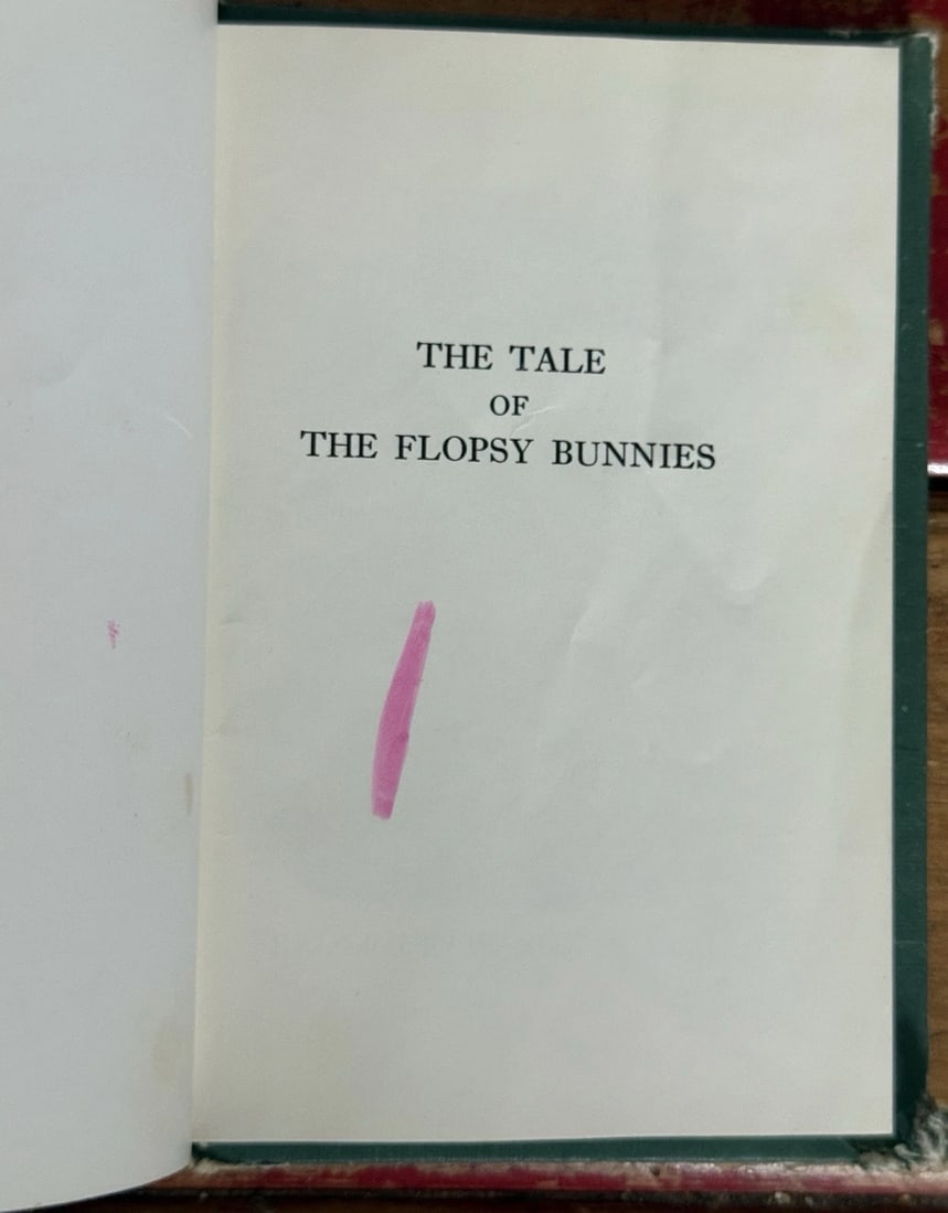 The Tale of the Flopsy Bunnies BEATRIX POTTER HC 1937 2nd Printing - 4