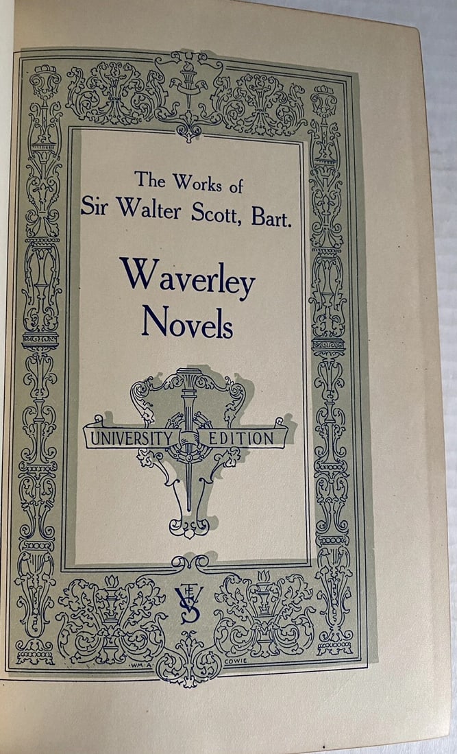 Works Of Sir Walter Scott Waverley Novels Vol VI The Antiquary HC 1800’s Illustr - 2