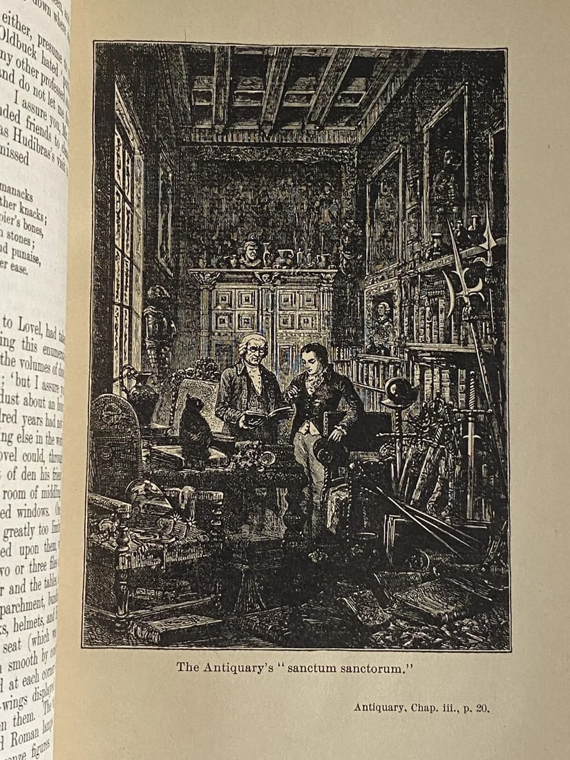 Works Of Sir Walter Scott Waverley Novels Vol VI The Antiquary HC 1800’s Illustr - 7