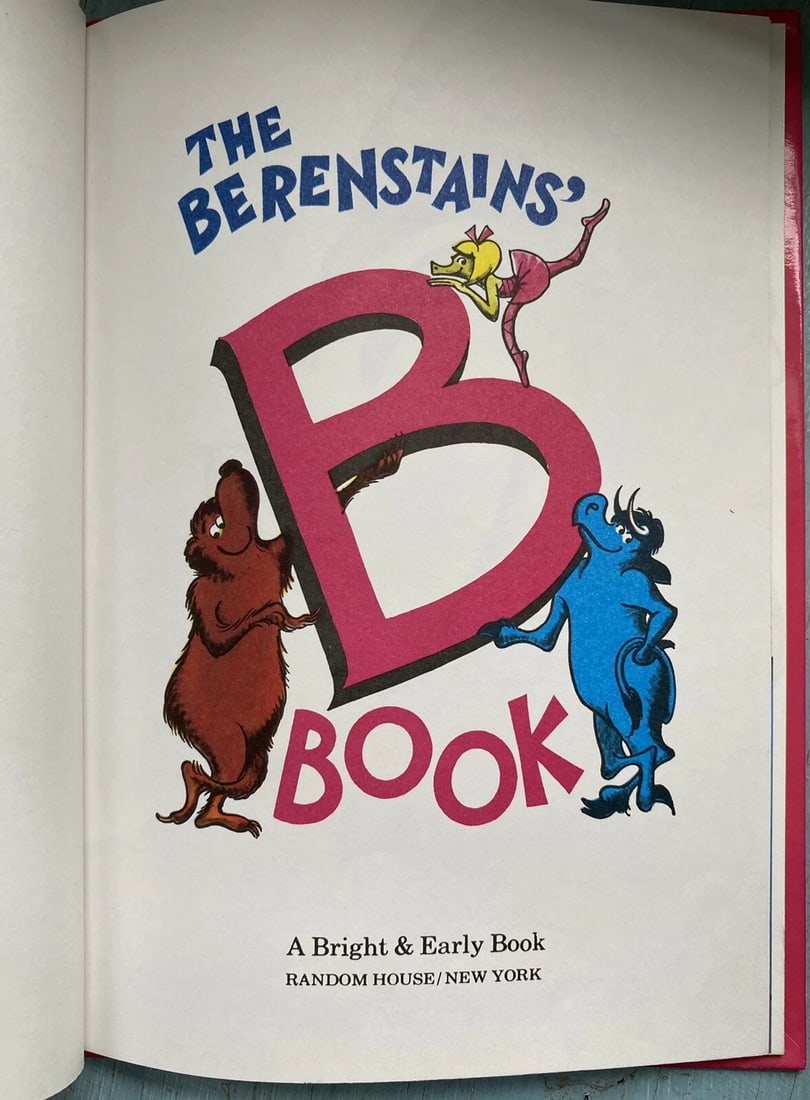 The Berenstains' B Book Dr. Seuss Beginners Books HC 1st Ed. VG+ Grolier BC Ed. - 5