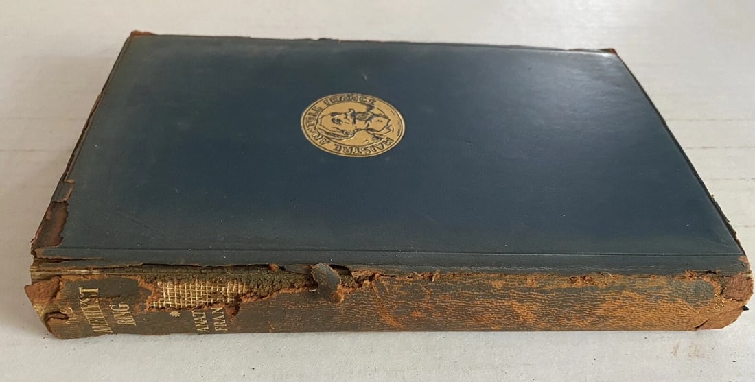 Antique Book The Amethyst Ring Anatole France Blue Leather 1923 Dodd Mead & Co. - 4