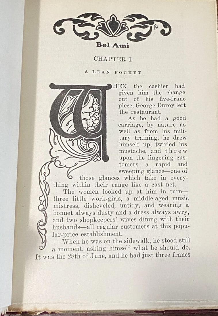 Guy De Maupassant Bel-Ami, Mademoiselle Pearl Vol.V 1910 Ltd. Ed. #173 Pearson - 12