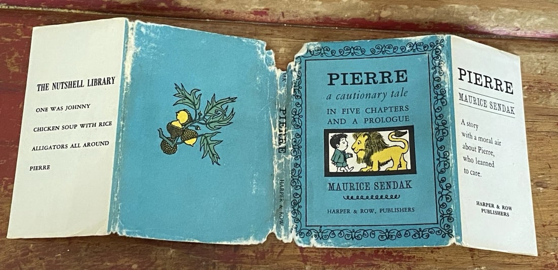 VTG 1st Ed. Nutshell Library Maurice Sendak 1962- 4 Mini Books in Slipcase w/DJ - 9