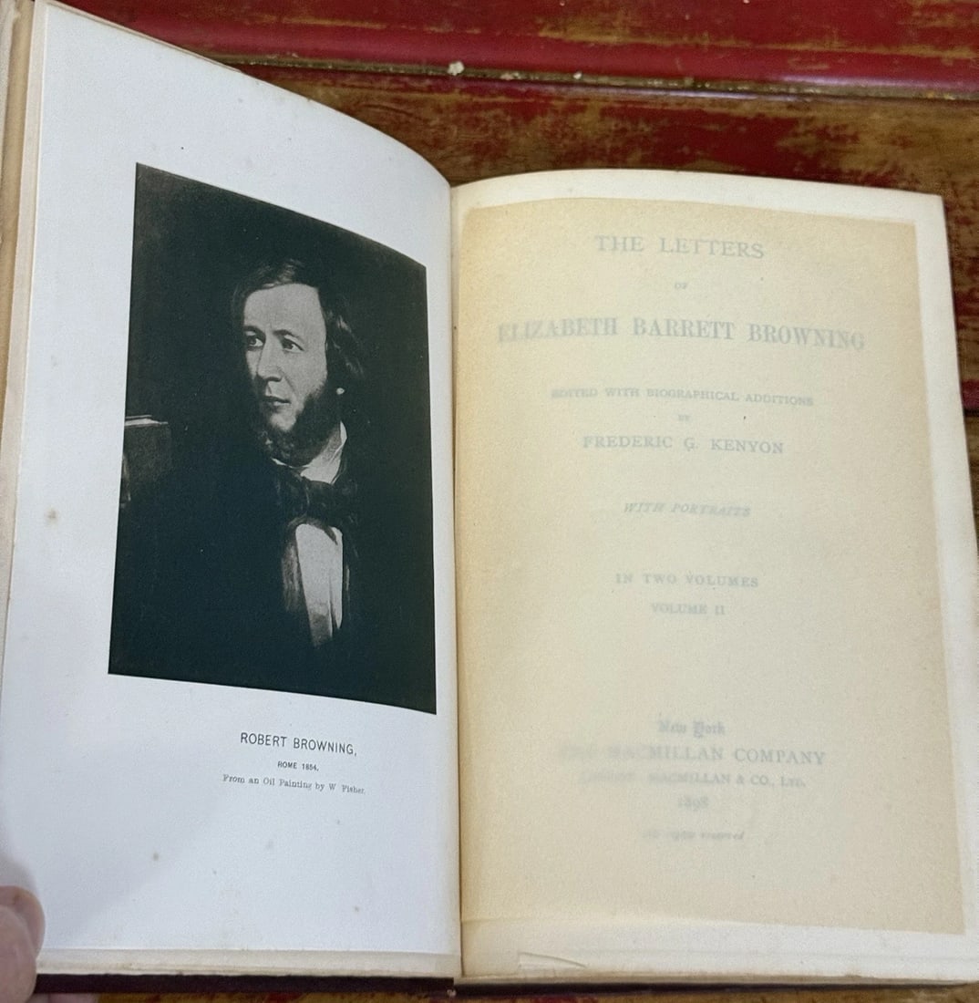 The Letters of Elizabeth Barrett Browning Vol. 2 1898 Macmillan 1st Ed. Illustr. - 3