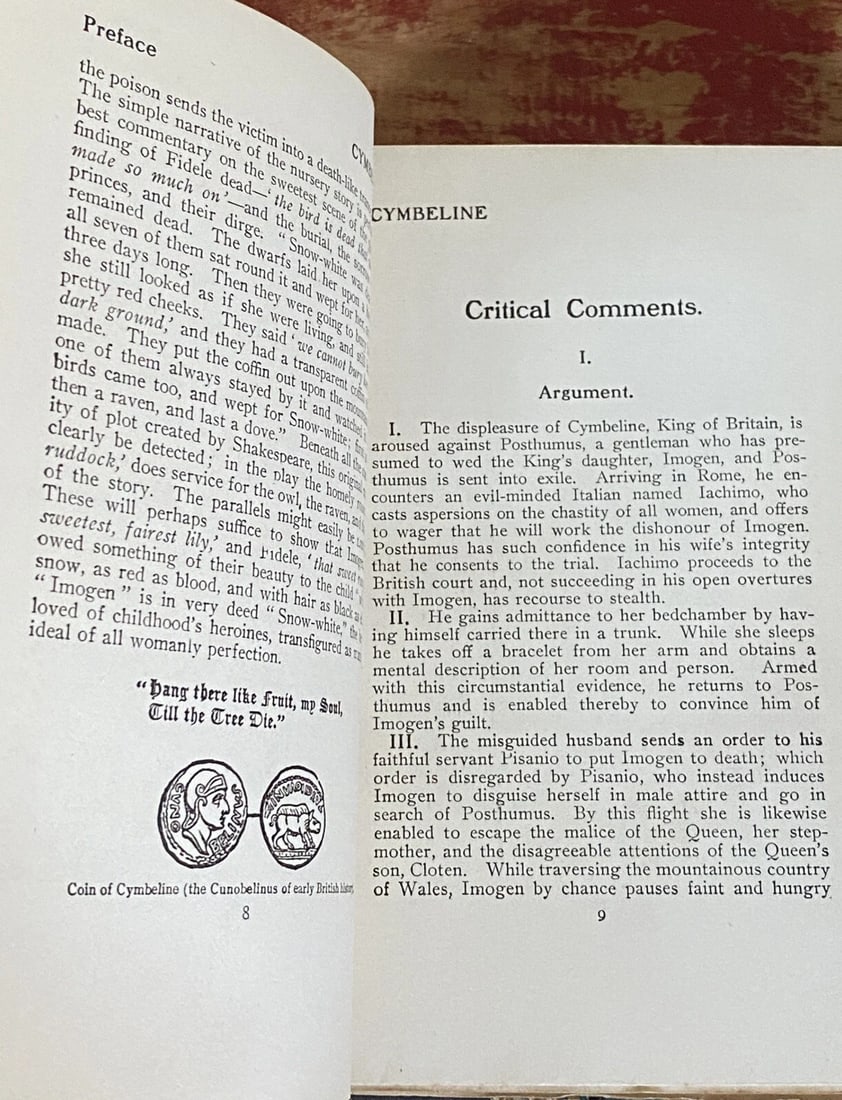 Shakespeare’s Works Elgin Ed. Deluxe Vol. XVIII#360/1000 Morris 1901 Cymbeline - 14