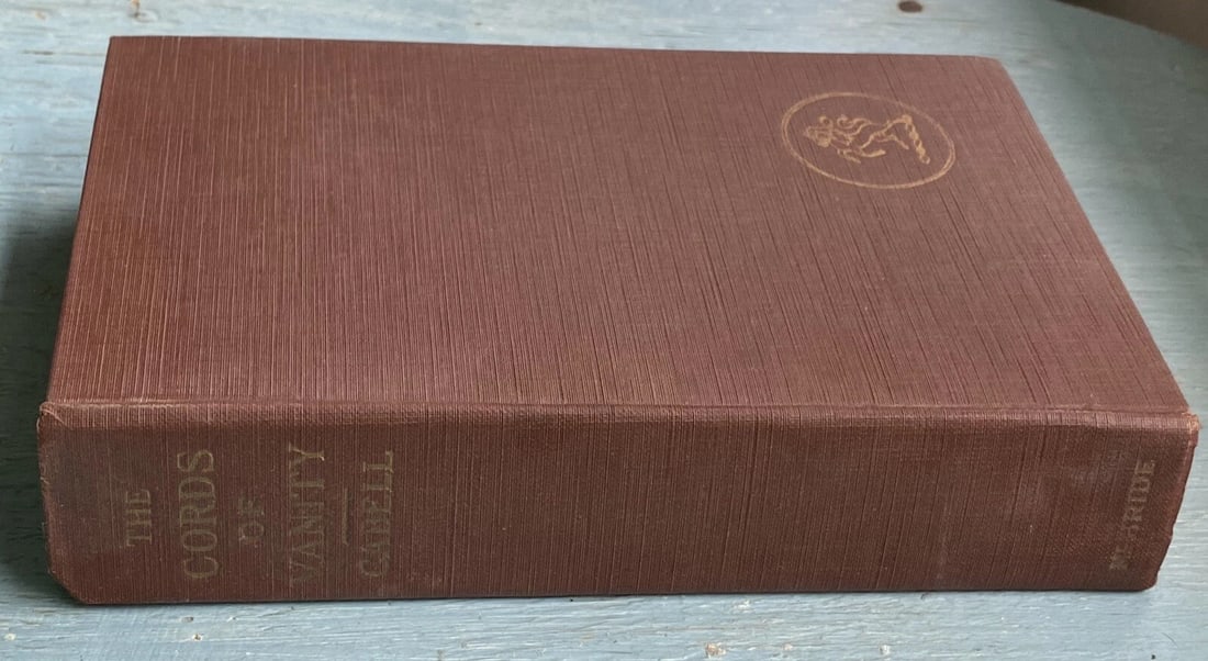 James Branch Cabell The Cords Of Vanity McBride 1st Ed./4th Printing HC 1924 VG - 4