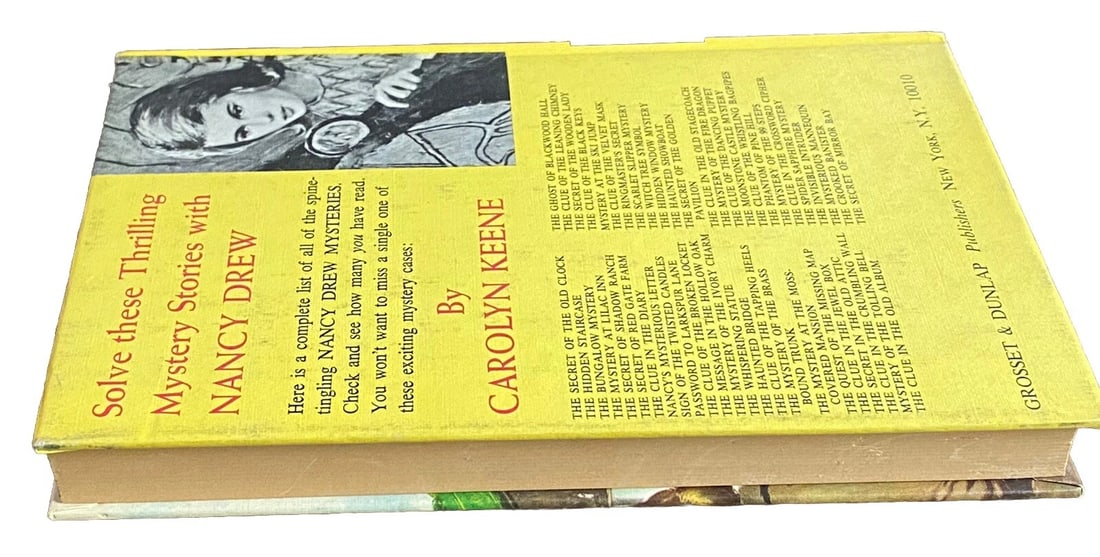 Nancy Drew The Mystery Of The Ivory Charm Carolyn Keene 1936 HC Grosset #13 - 8