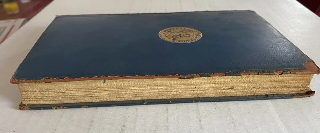 Antique Book The Elm Tree On The Mall Anatole France Blue Leather 1922 Dodd Mead - 10