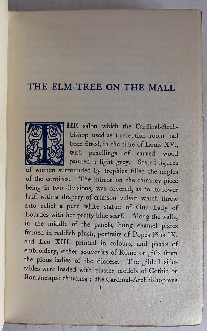 Antique Book The Elm Tree On The Mall Anatole France Blue Leather 1922 Dodd Mead - 7