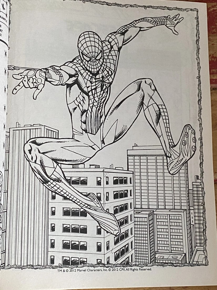 The Amazing Spider-Man Jumbo Coloring And ActivityBook Bendon Very Good 2012 - 9