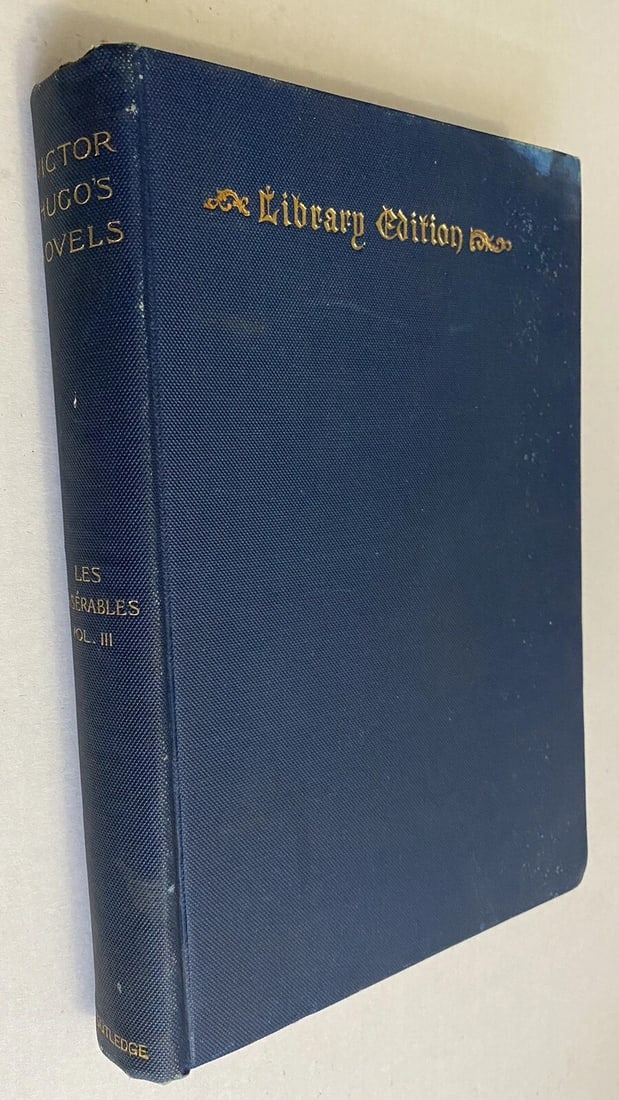 Les Miserables Victor Hugo Vol. III Illustrated 1886 Library Edition HC VGood - 4