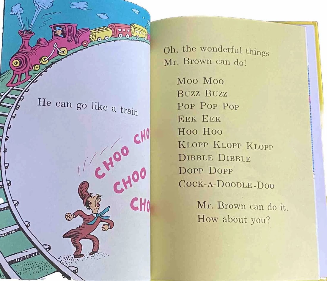 Dr. Seuss Mr. Brown Can Moo! Can You? 1970 1st Ed/Print BCE Random New(Other) - 11