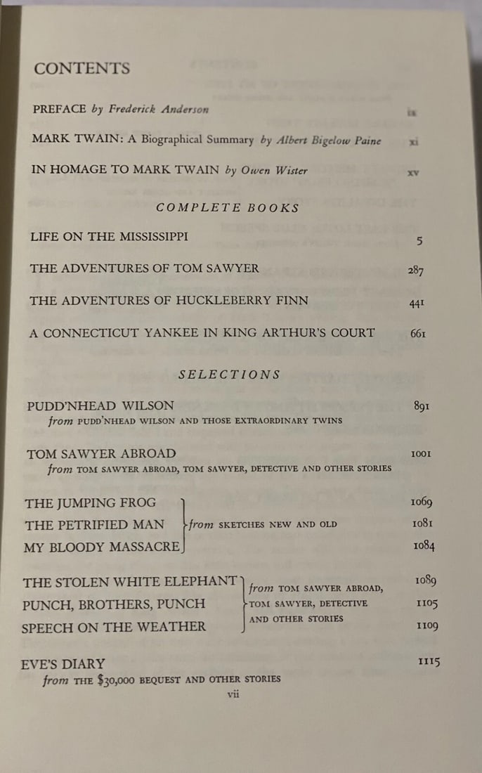 Mark Twain THE FAMILY MARK TWAIN [ Two Volume Set ] Book Club Edition Slipcase - 15