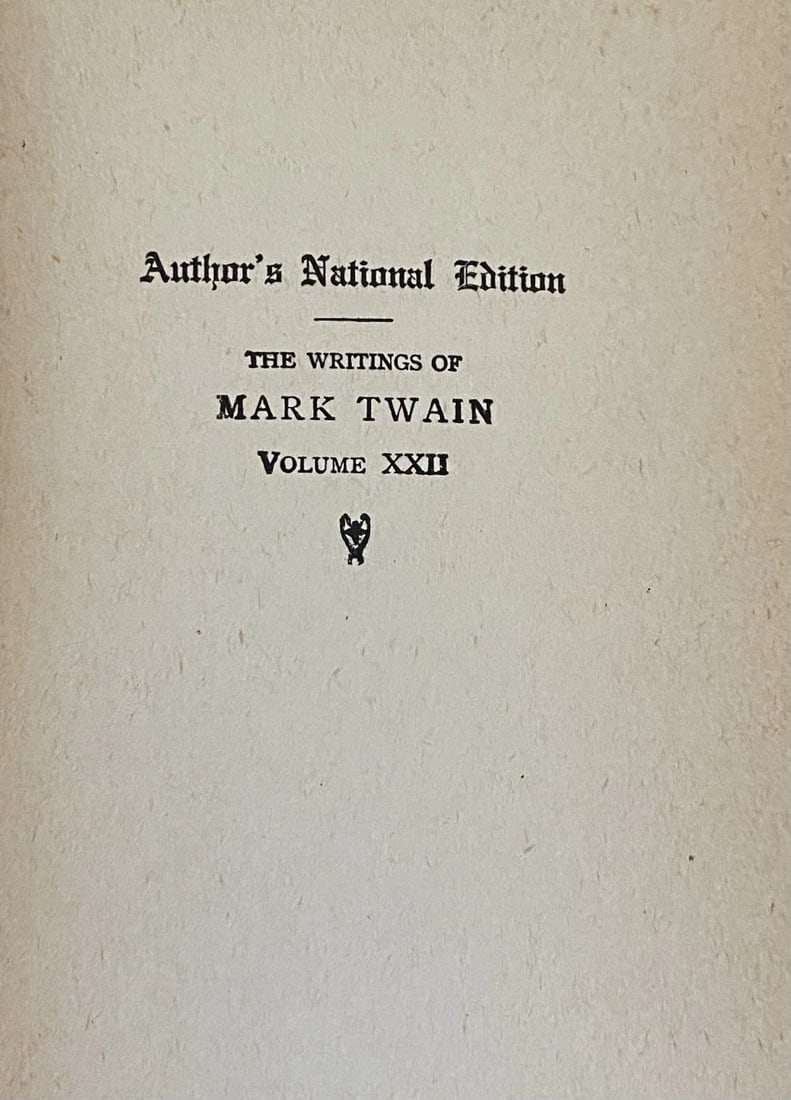 Mark Twain Literary Essays Author's National Edition Vol XXII, HC 1899 Illustrat - 3