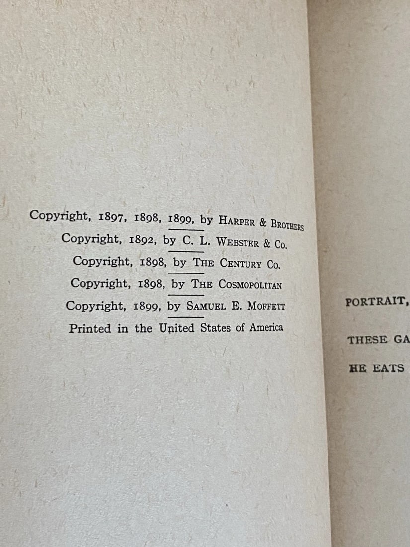Mark Twain Literary Essays Author's National Edition Vol XXII, HC 1899 Illustrat - 5