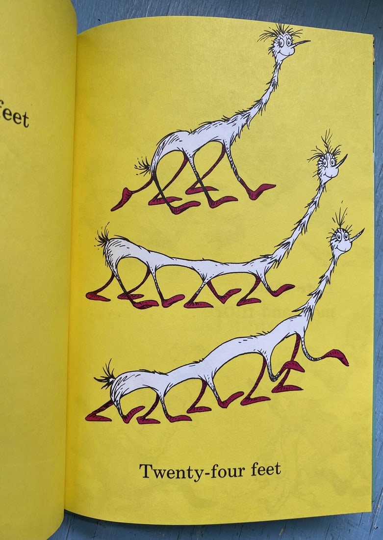 Dr. Seuss THE FOOT BOOK 1968 1st ED/2nd Print HC RARE Excellent Condition - 10