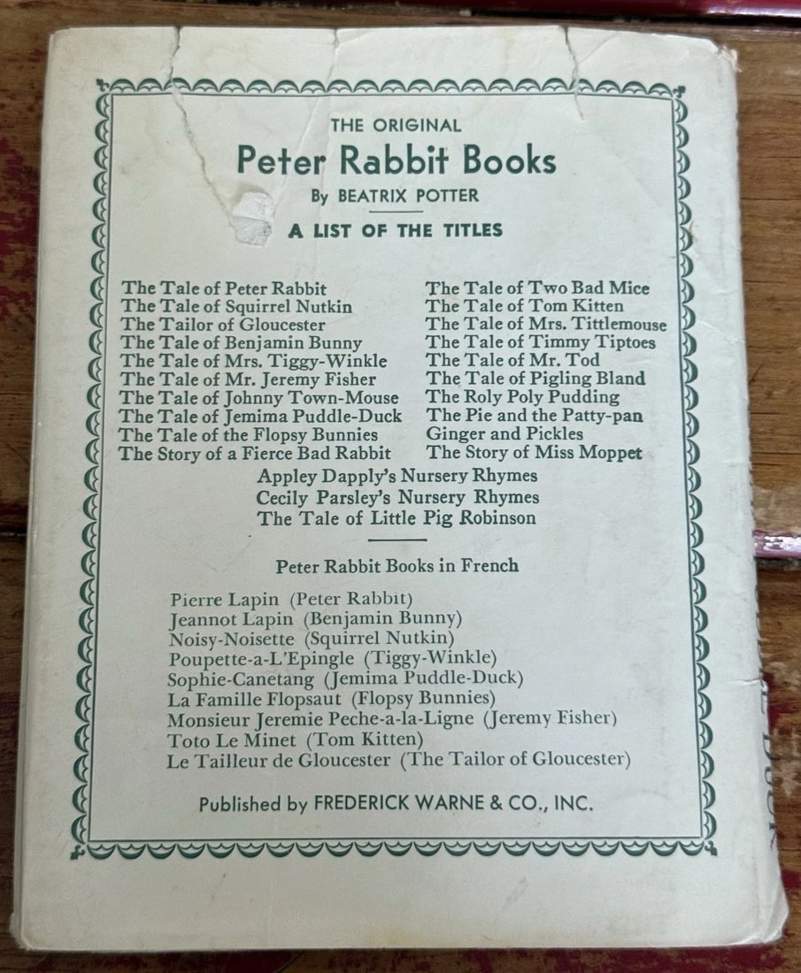 The Tale of Jemima Puddle-Duck by Beatrix Potter, Frederick Warne 1st Thus/1st - 7