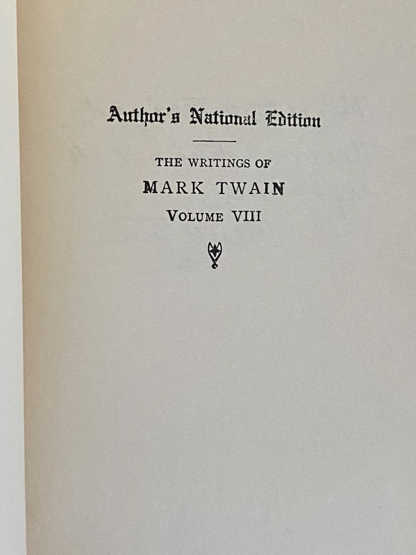 Mark Twain Roughing It Author's National Edition Vol. VIII Book II 1913 HC Illus - 3
