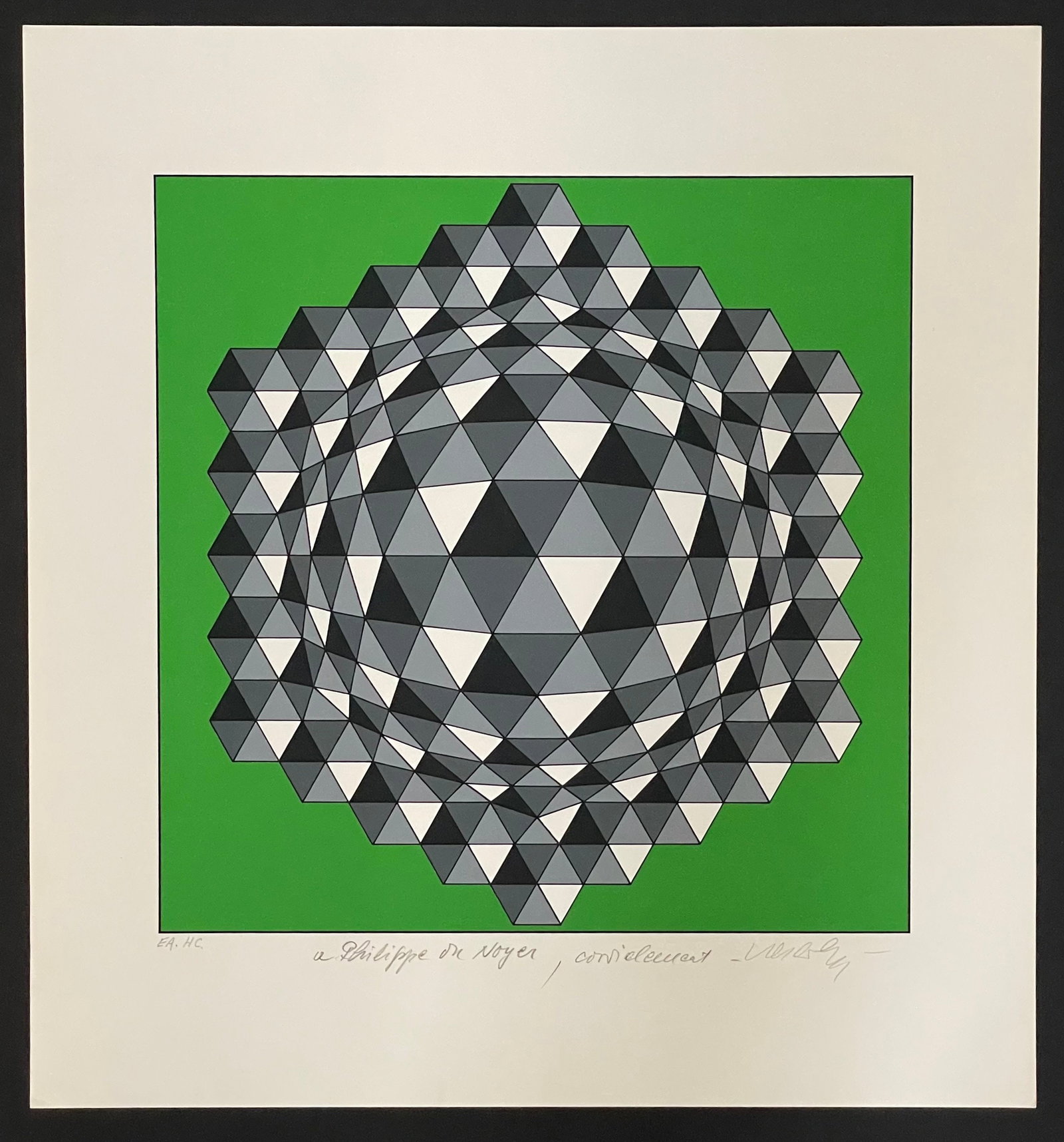 Victor Vasarely: Untitled (Green) - 3