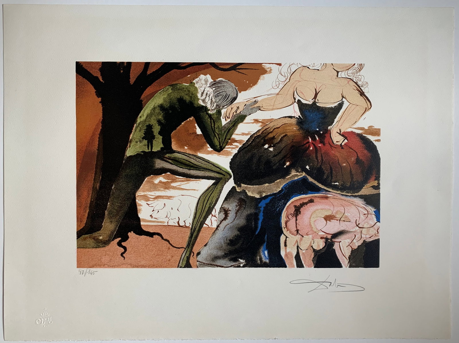 Salvador Dali: Le baise main (The hand kiss)