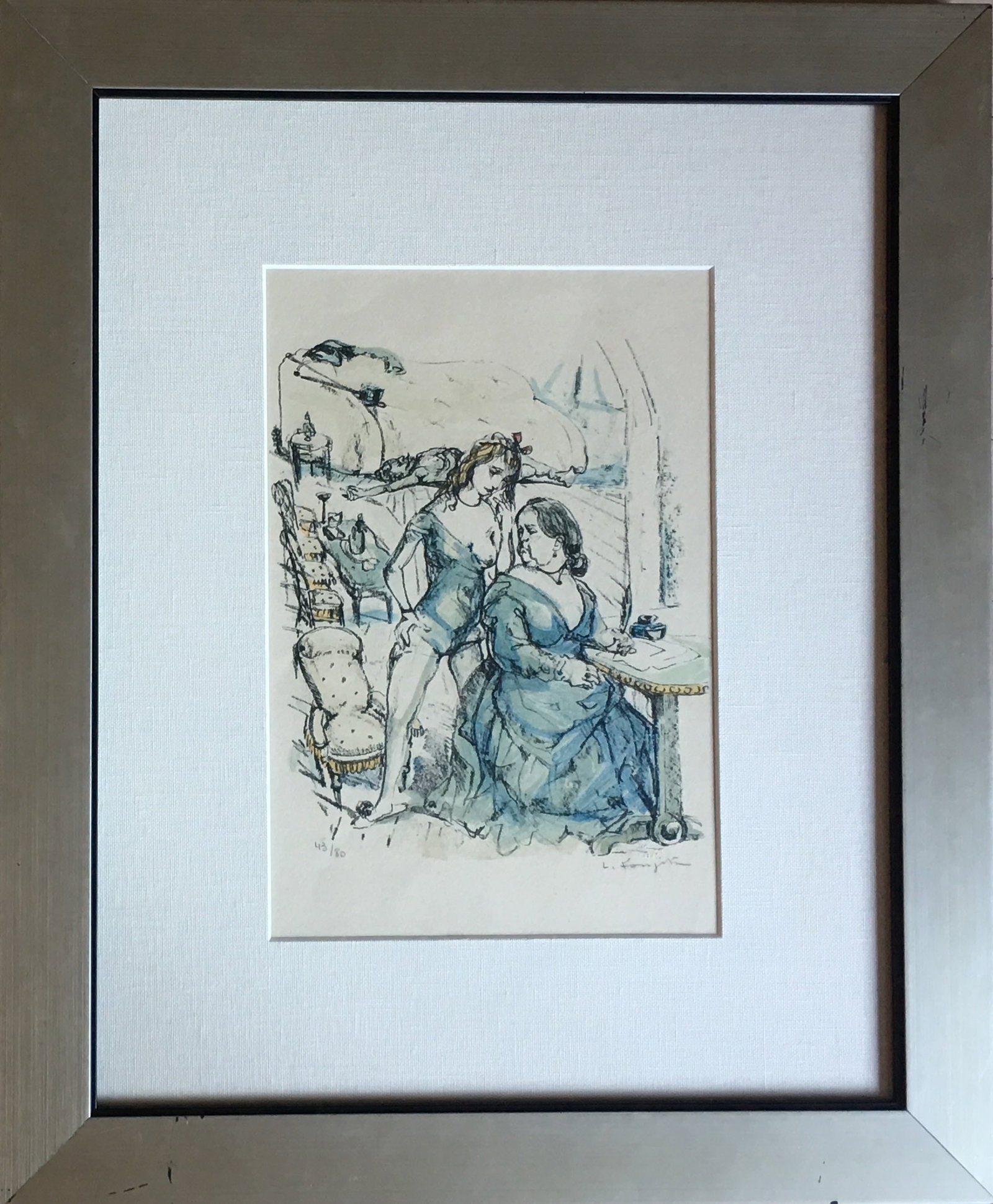 Leonard Tsugouharu Foujita: Le Mesangre (Deux Femmes) - 2