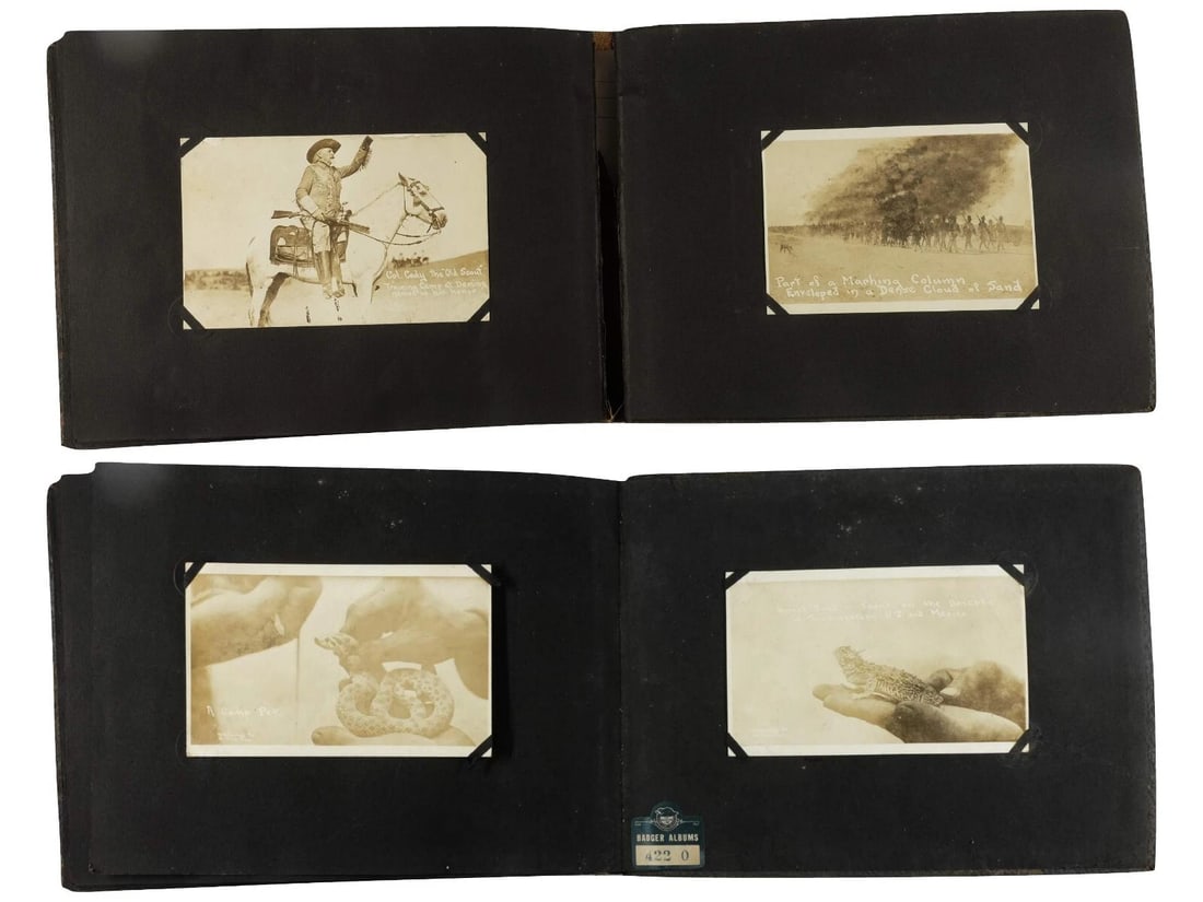 Album Buffalo Bill Camp Cody, WWI, Mining, Railroads Vintage Photographs Antique - 17