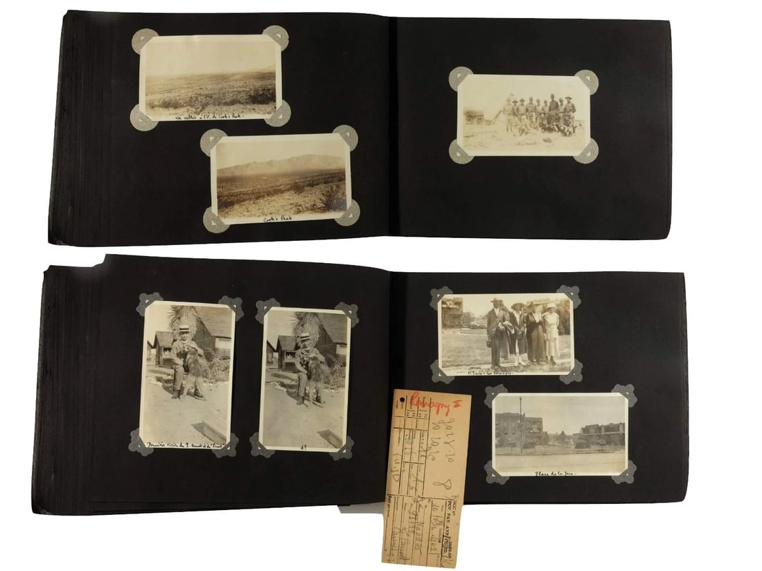 1910s-1920s Photo Album – WWI Camp Cody, Historic Events, Railroads Vintage - 10