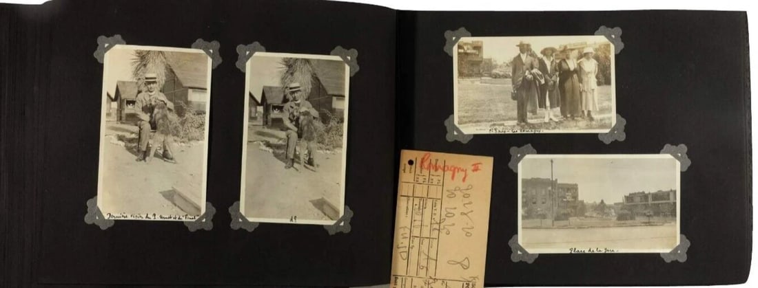 1910s-1920s Photo Album – WWI Camp Cody, Historic Events, Railroads Vintage - 12