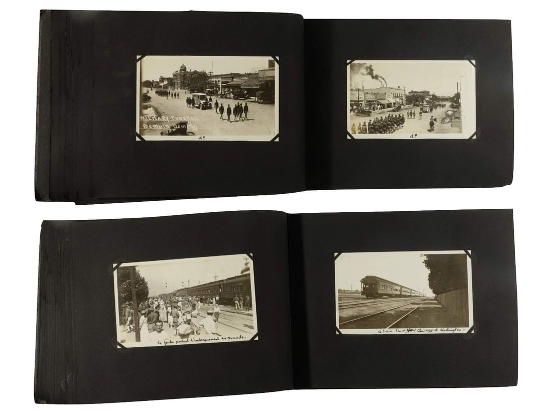 1910s-1920s Photo Album – WWI Camp Cody, Historic Events, Railroads Vintage - 4