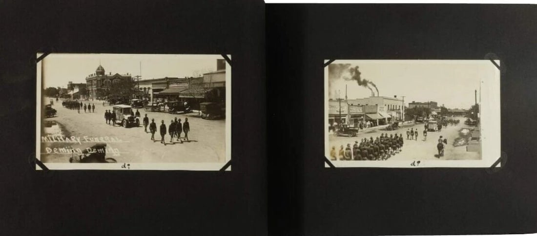 1910s-1920s Photo Album – WWI Camp Cody, Historic Events, Railroads Vintage - 5