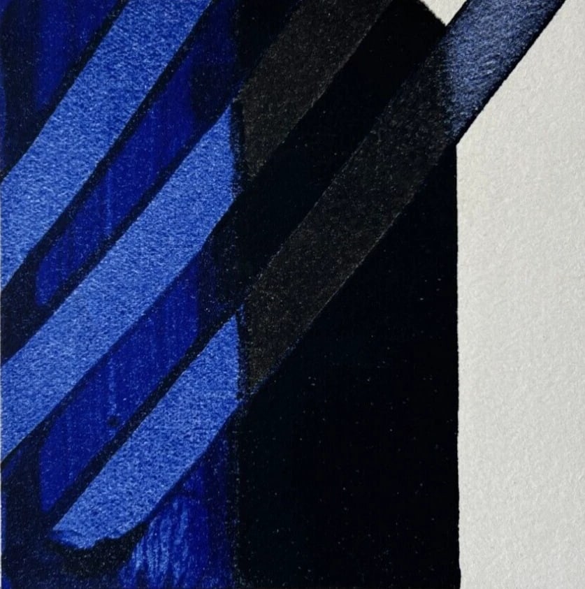 Original AbstractionPierre SOULAGES (1919-2022) Serigraphy n°17 1989 - 2
