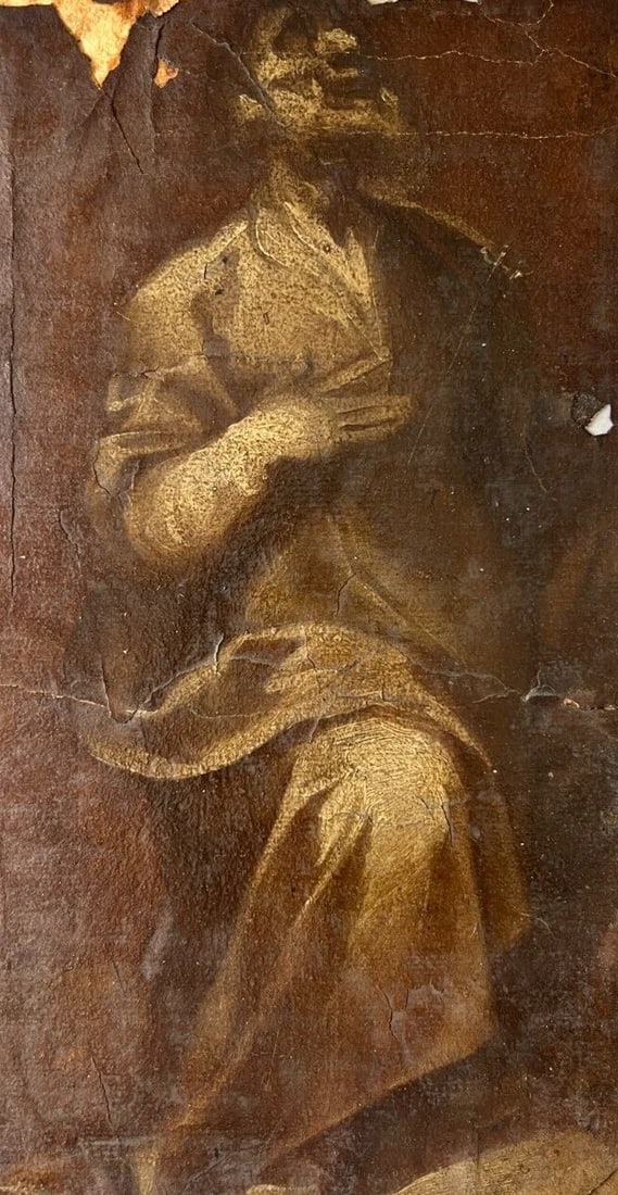Antique Original Painting Filippo LAURI (1623-1694) Apostle, Religious - 2