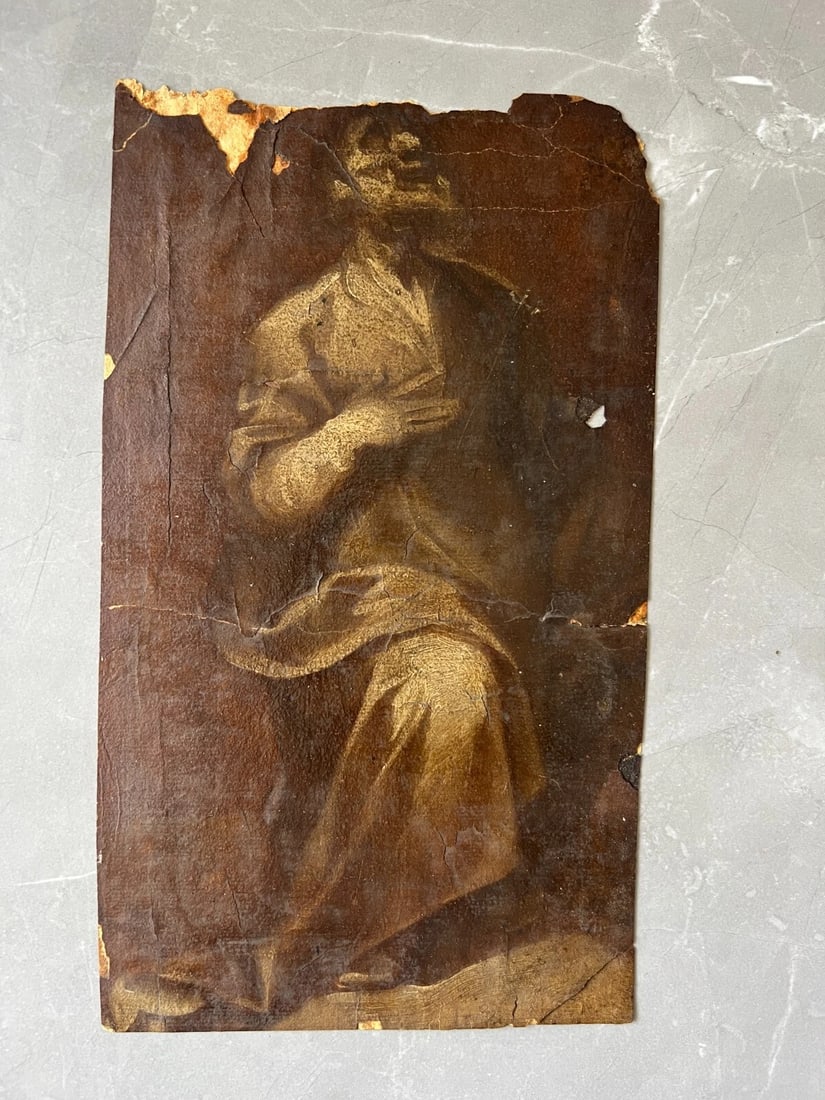 Antique Original Painting Filippo LAURI (1623-1694) Apostle, Religious - 7