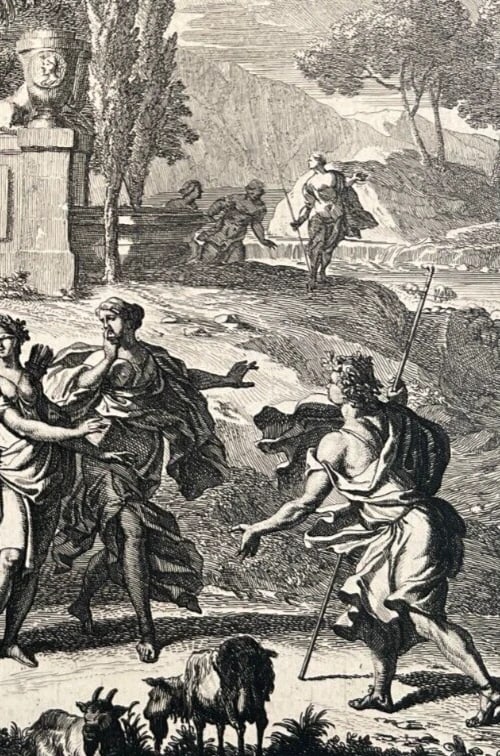 Richard VAN ORLEY (1663-1732) People, History, Landscape Etching Original - 6