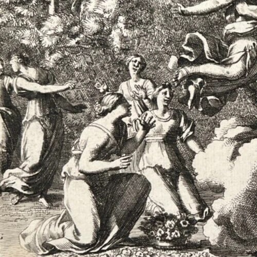 Antique Etching Original Rape of Proserpina Jean Lepautre Nicolas Langlois - 4