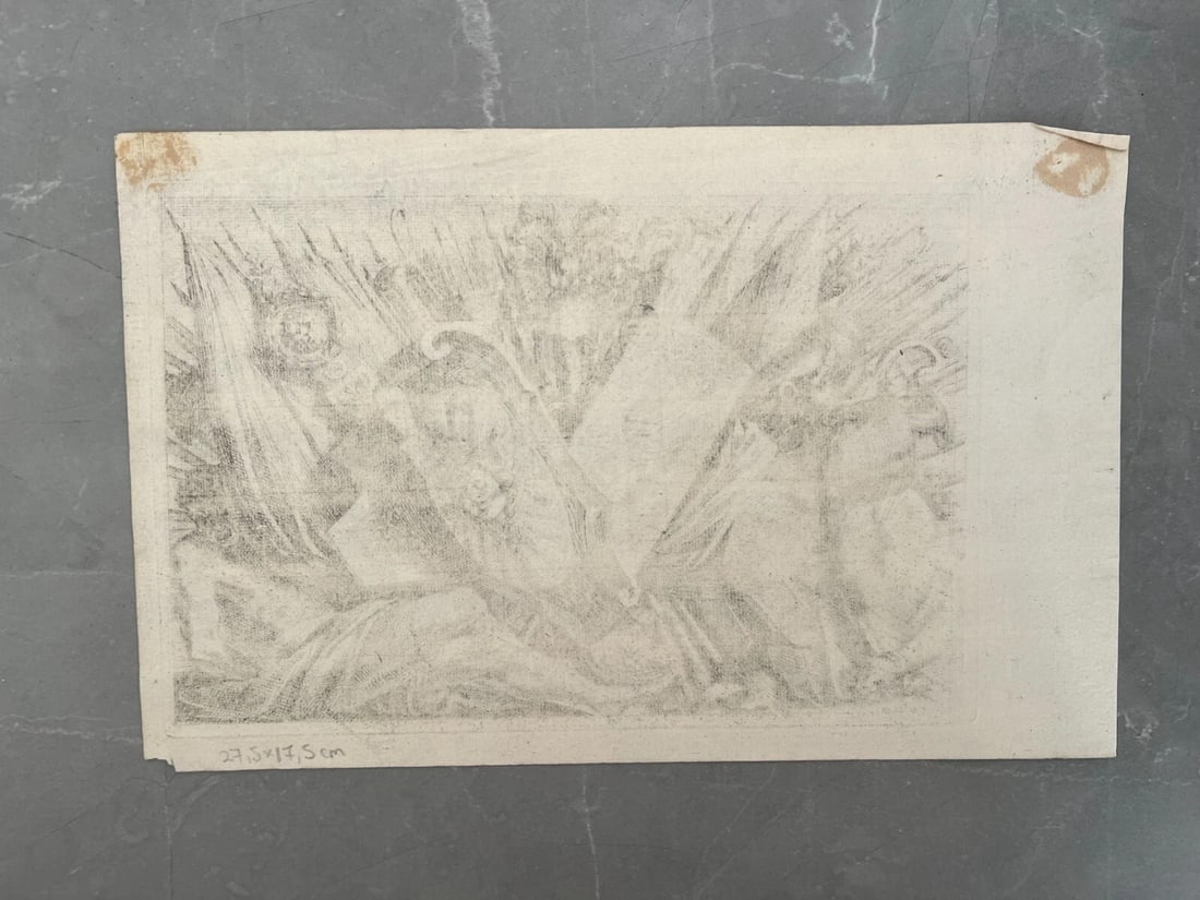 Antique Etching Original Jean le Pautre, Horse, Battle, People, War - 9