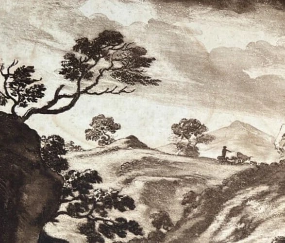 Iron Forge Dolgelli Barmouth Merioneth Shire Sandby Antique Etching Original - 4